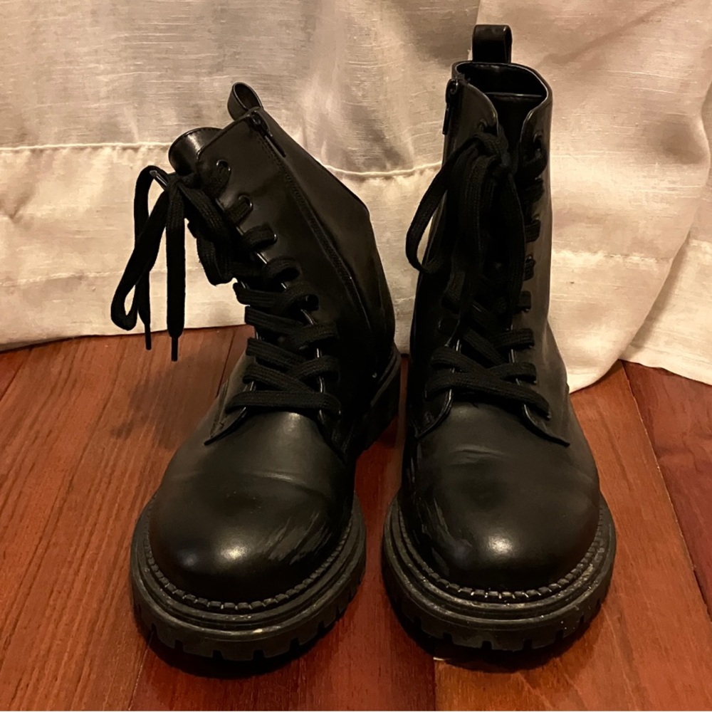 Primark Black Combat Boots for Women